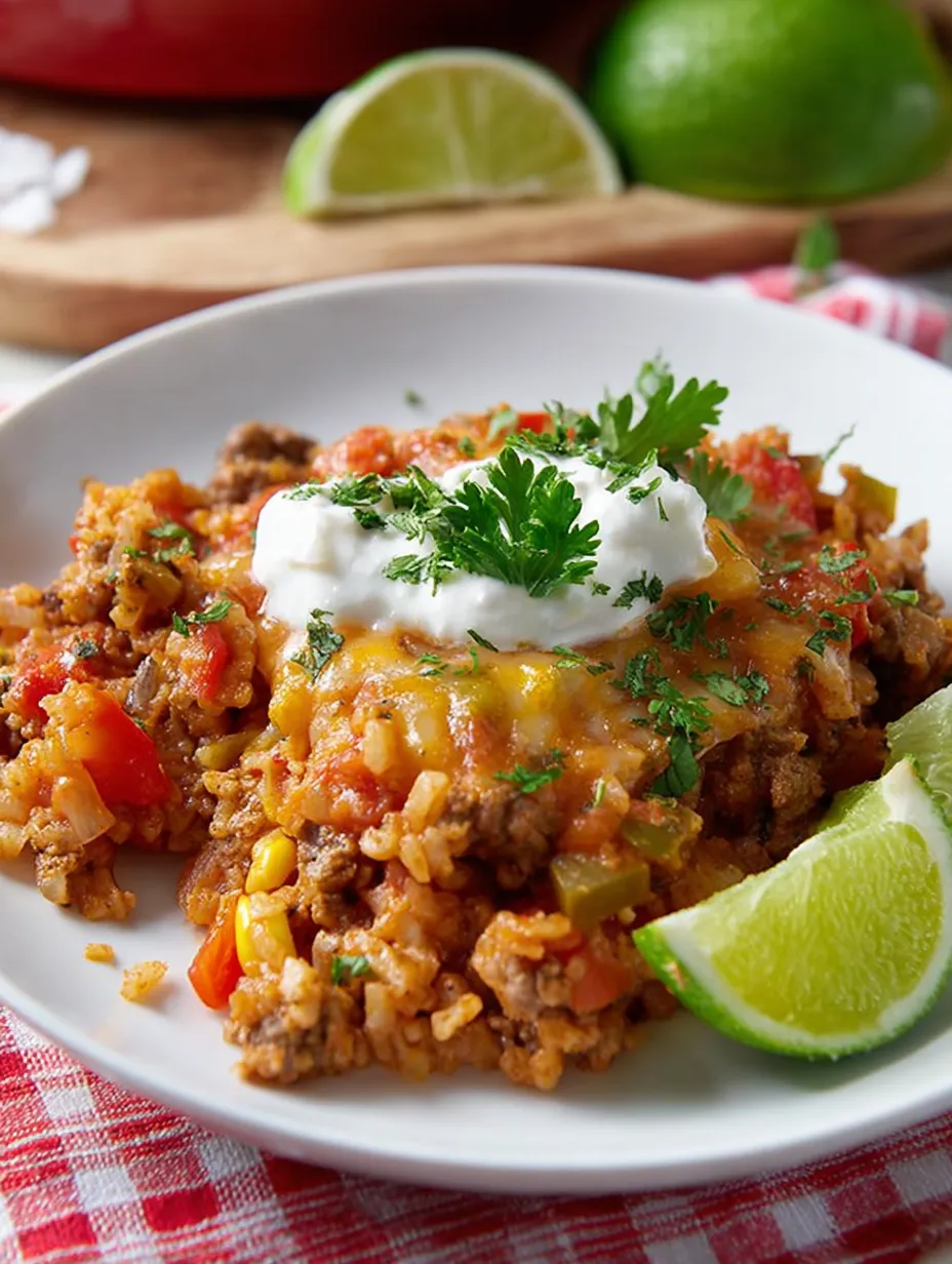 A plate of food with a dollop of sour cream on top.