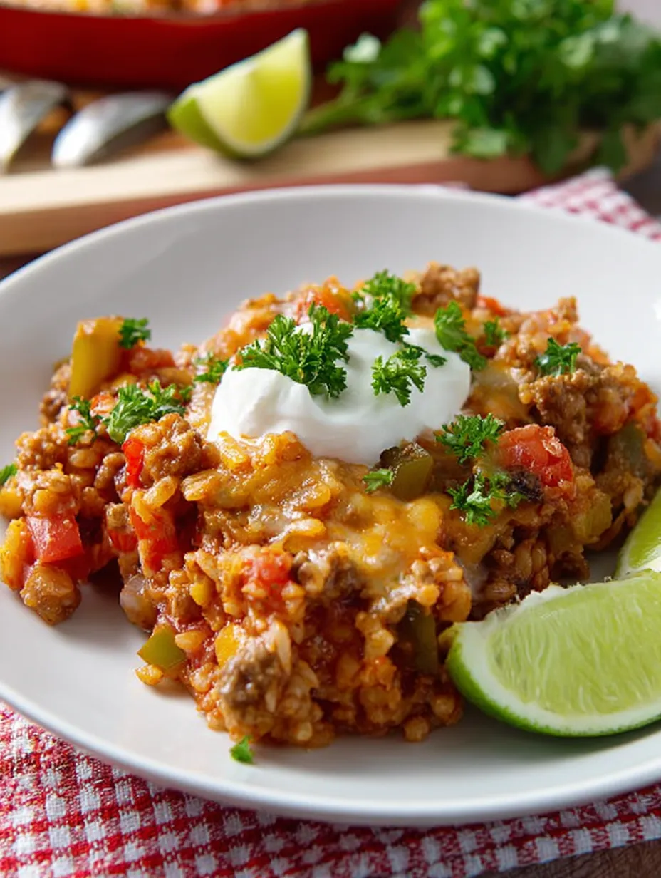 A plate of food with a dollop of sour cream on top.