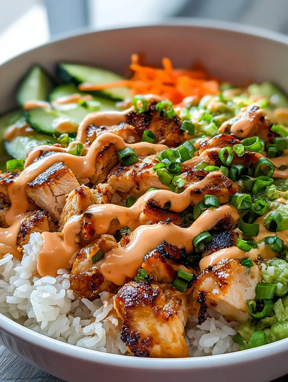 A bowl of rice with meat and vegetables.