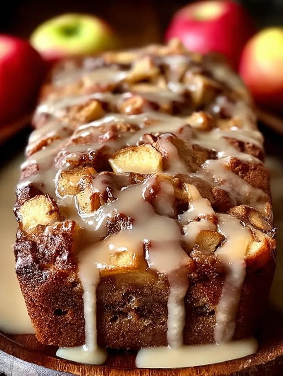 A slice of cinnamon bread with icing.