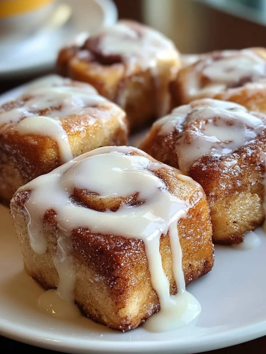 A plate of cinnamon rolls.