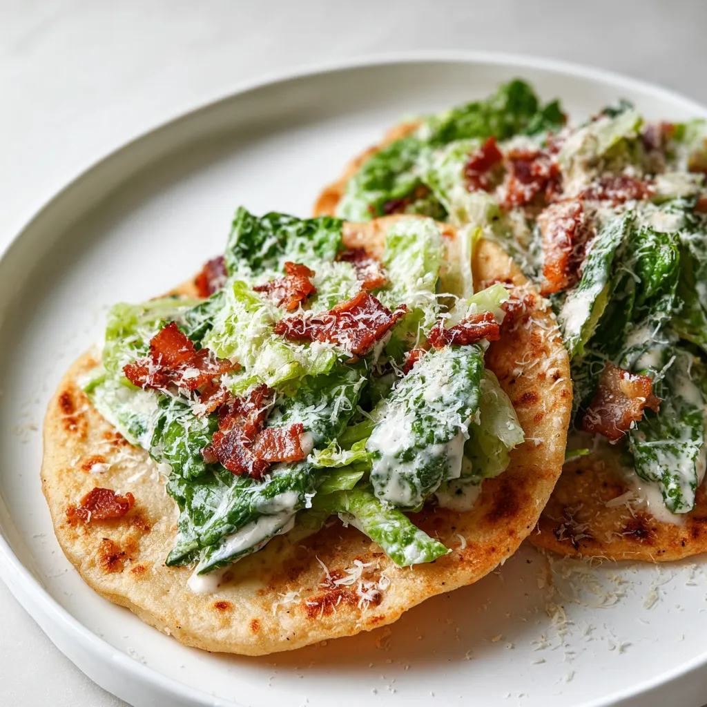 A plate of food with lettuce and bacon.