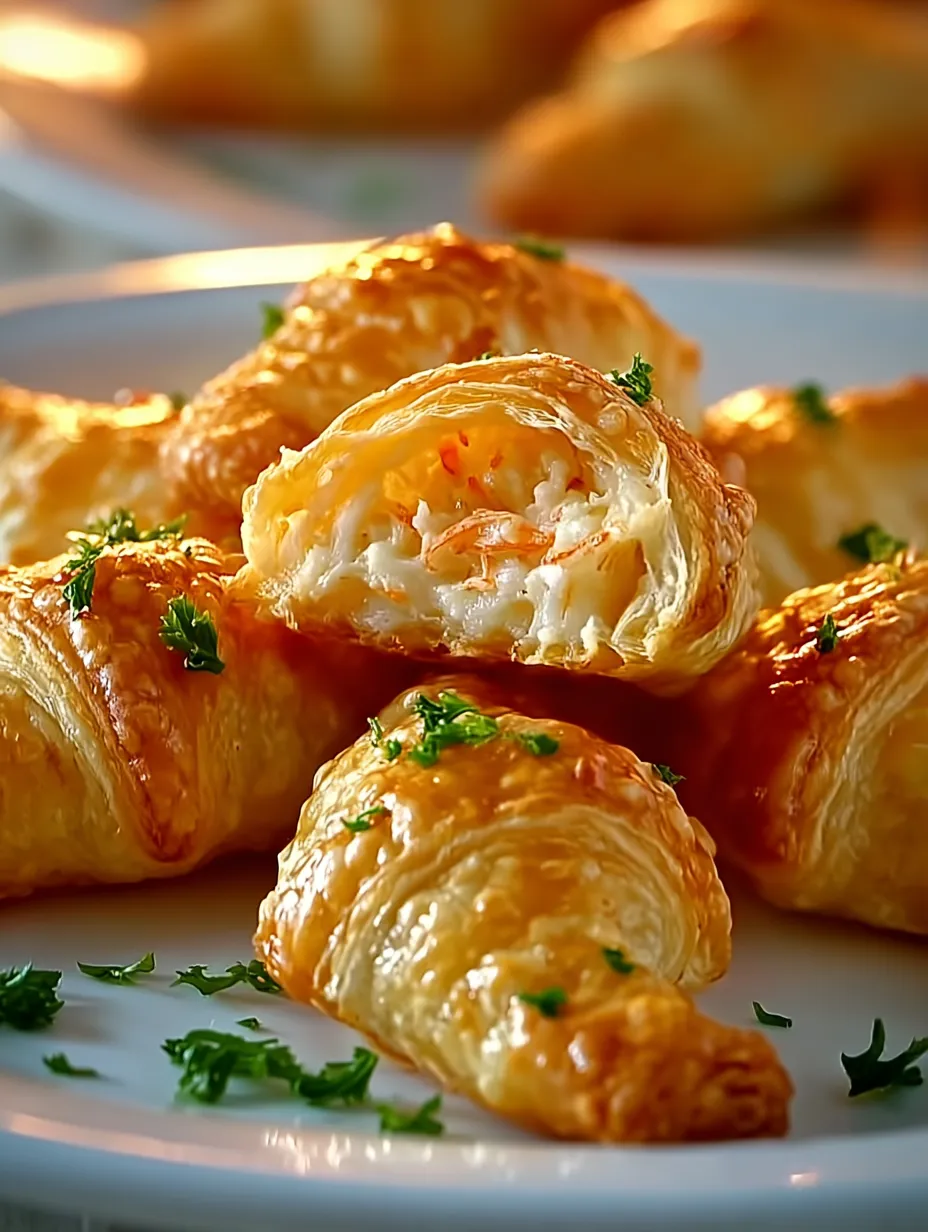 A plate of food with a pastry on it.