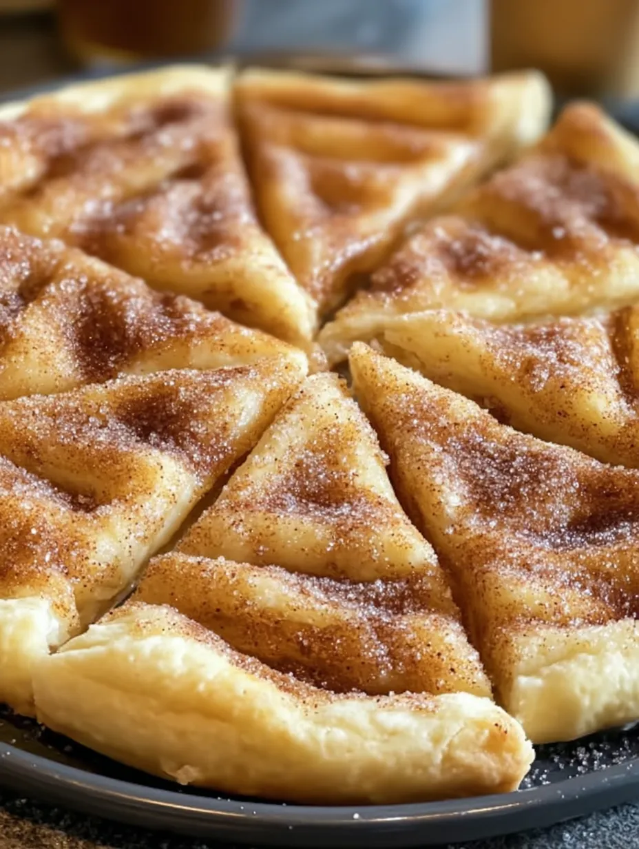 A slice of cake with sugar on top.