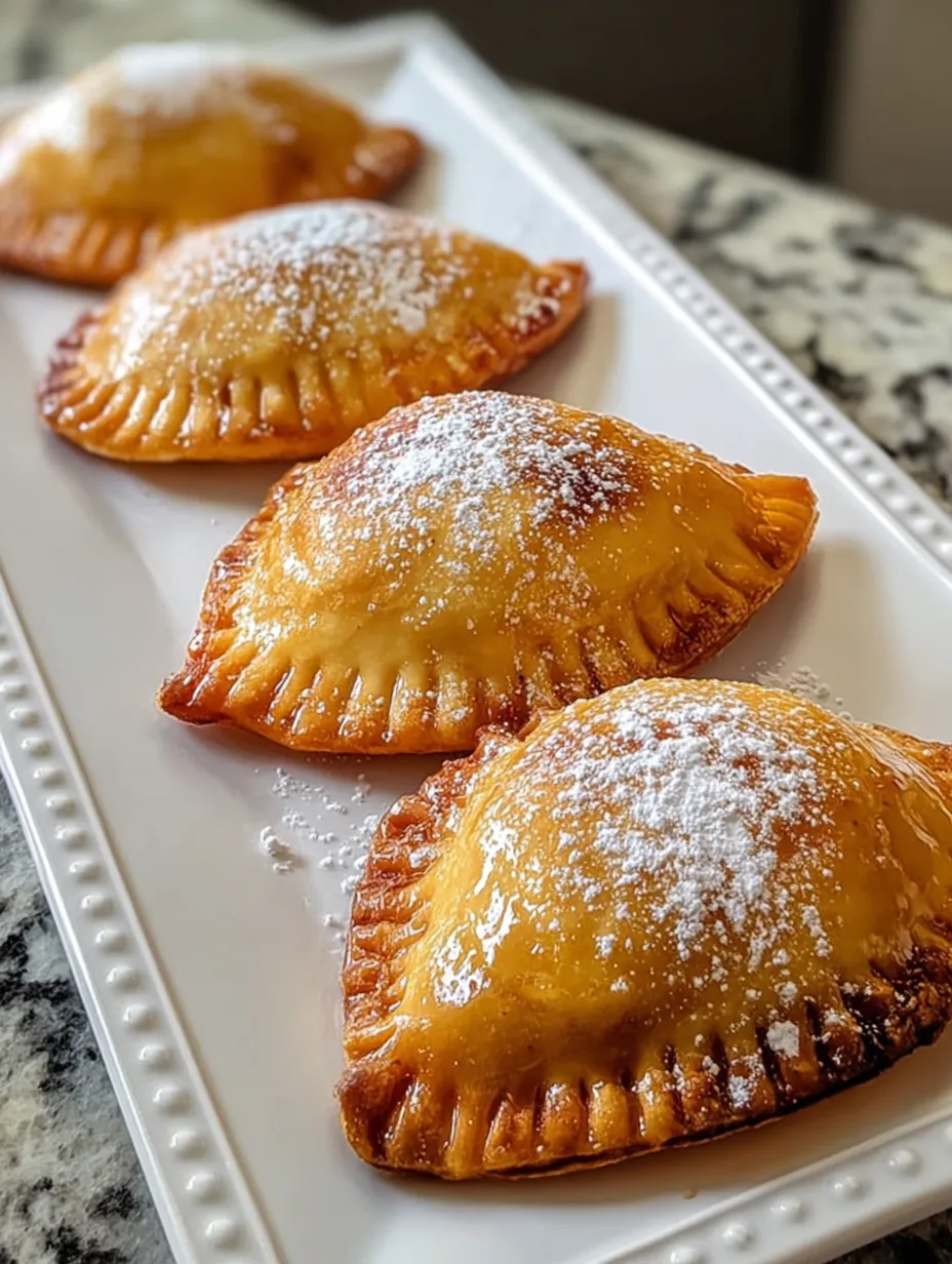 A plate of pastries with powdered sugar on top.