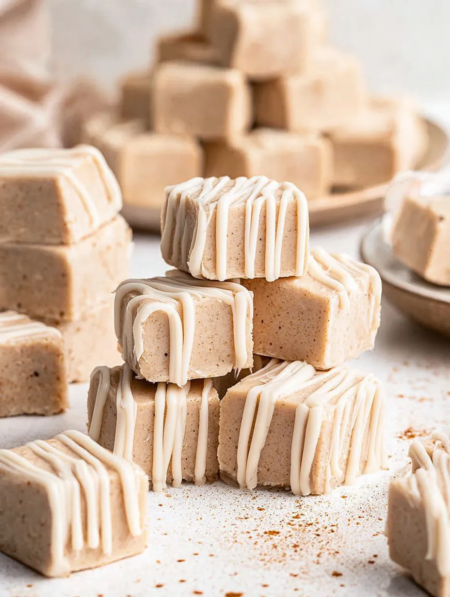 A stack of dessert squares.