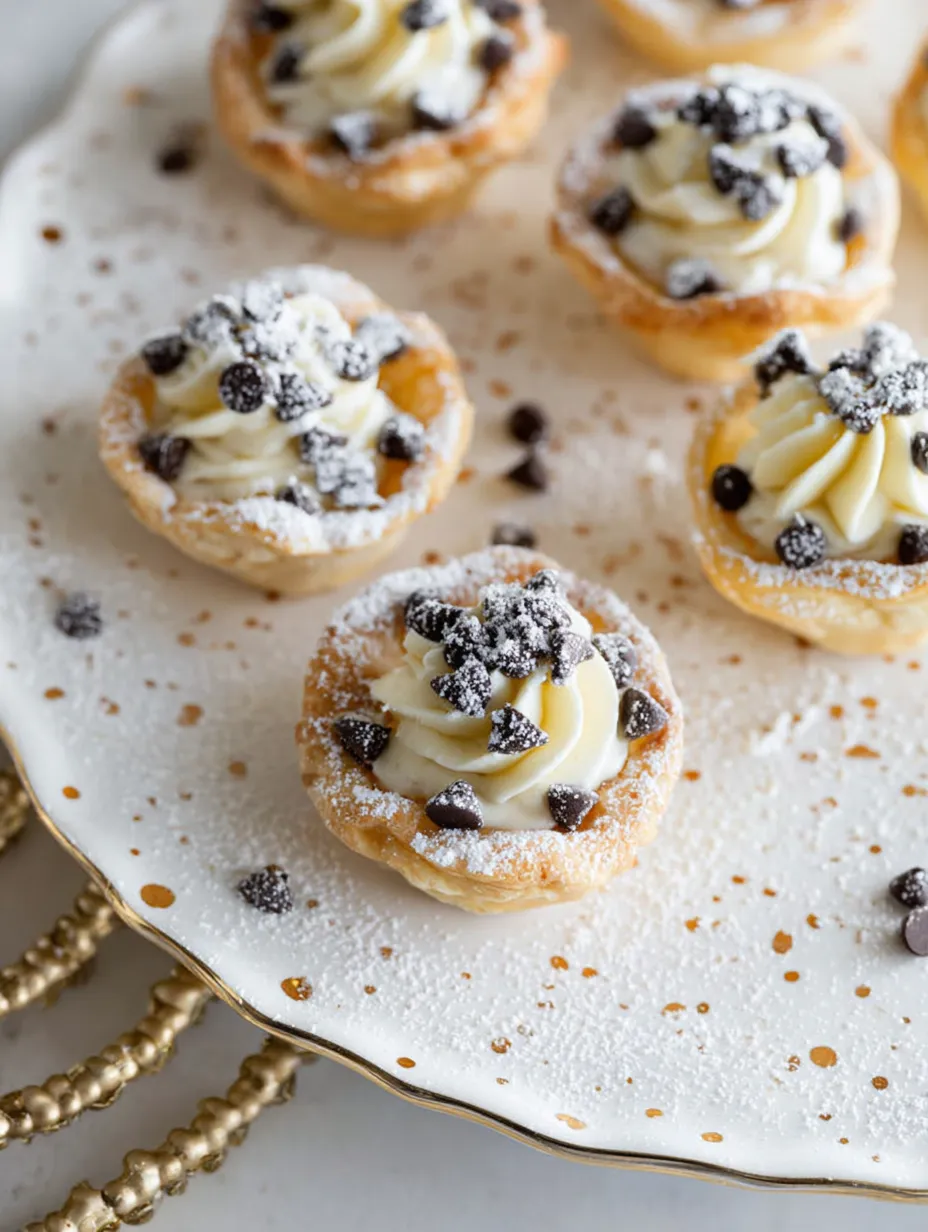 A plate of desserts with chocolate and white frosting.