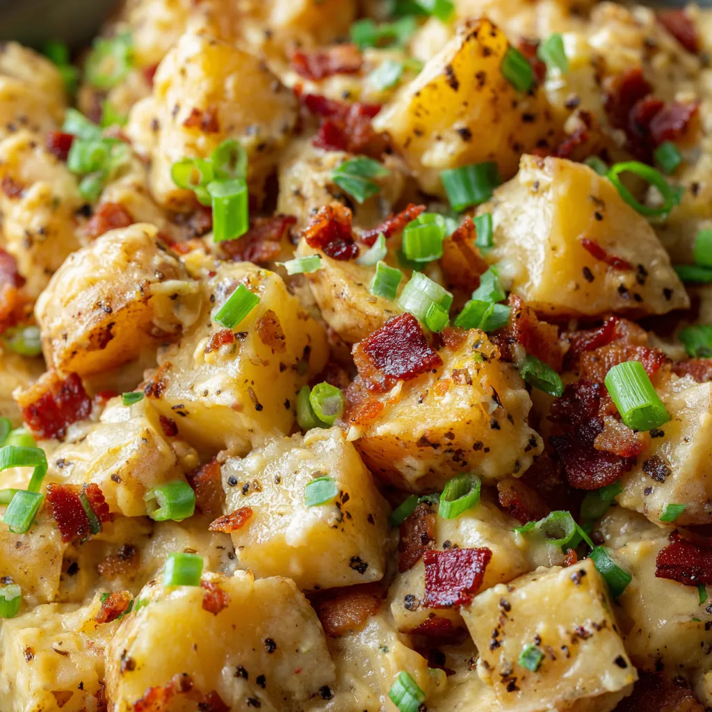 Bacon and potatoes.