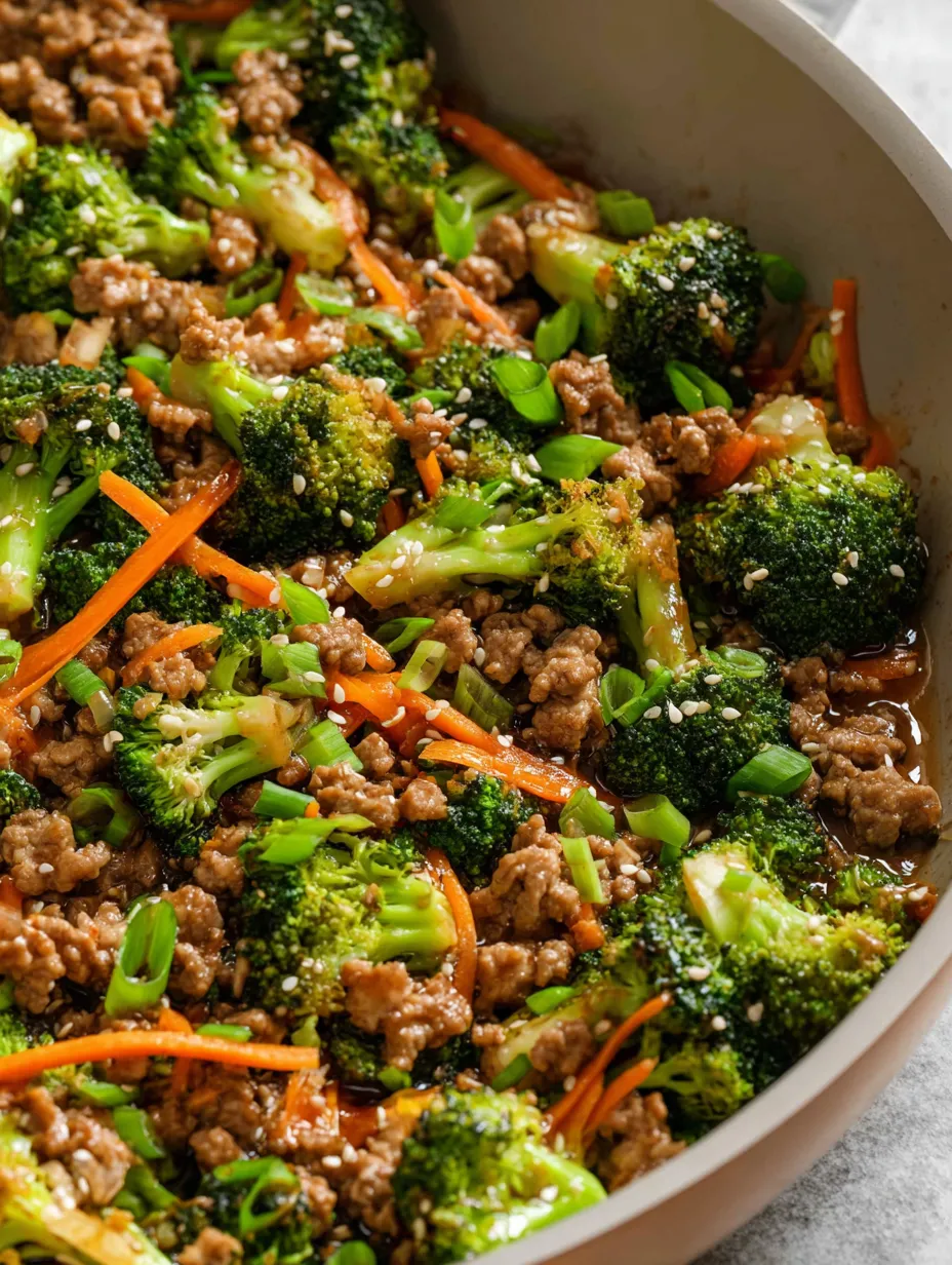 A bowl of meat and broccoli.